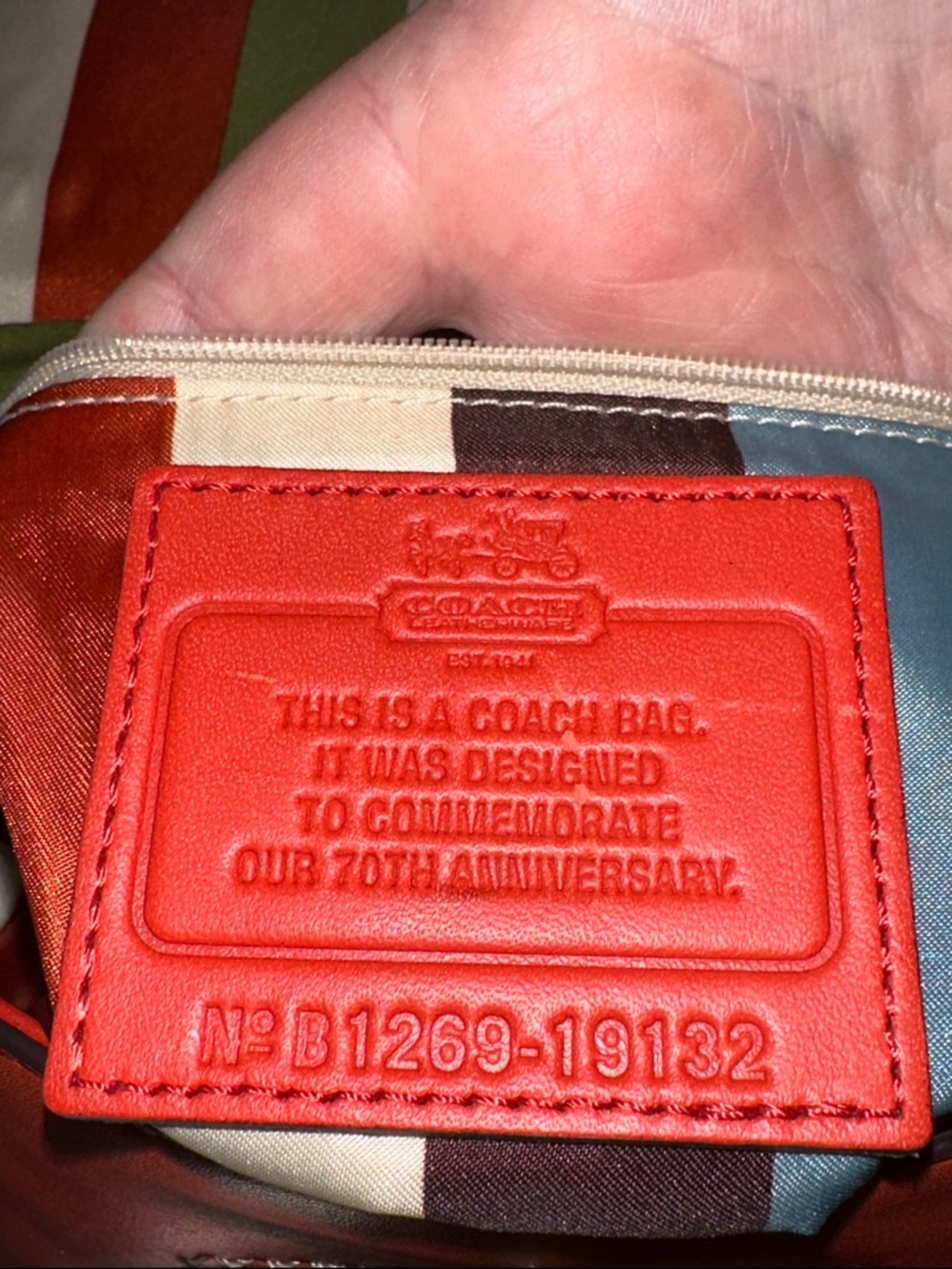 Coach Willis legacy y2k 70th AnniversaryClassic Orange Leather Crossbody Bag - Picture 12 of 16